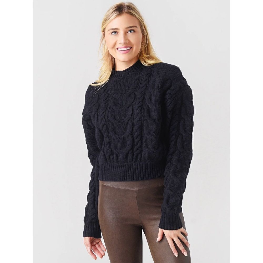 NWT Frame Denim Women's Cable Crew Sweater